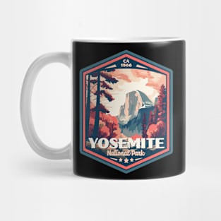 Yosemite National Park Vintage WPA Style Outdoor Badge Mug